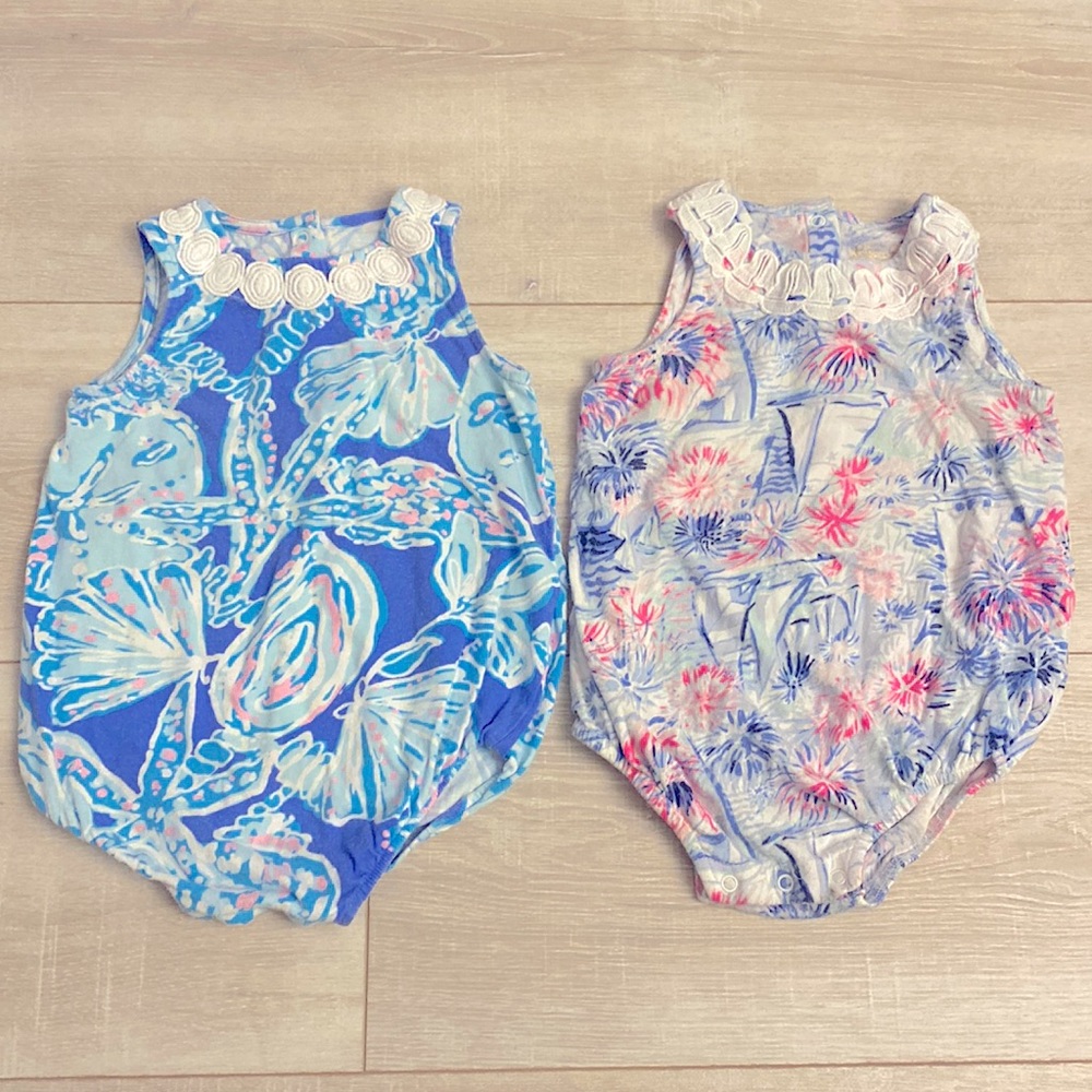 Two Lilly Pulitzer Onesies 6-12M